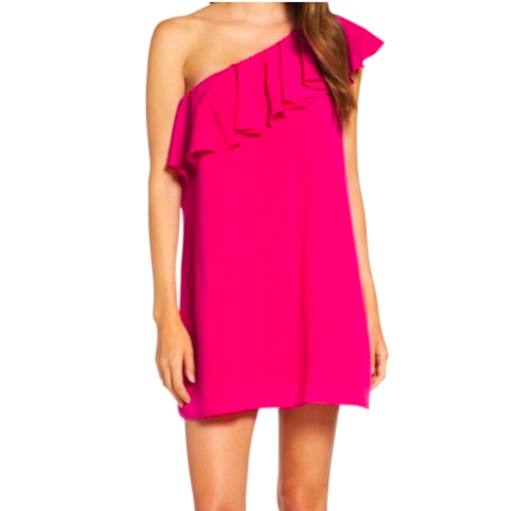 French Connection One-Shoulder Mini Dress Size 4